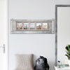 Rustic Wood and Metal Hanging 5 Picture Photo Frame